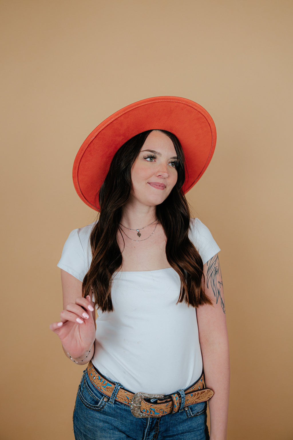 Rustic Horseshoe Flat Brim
