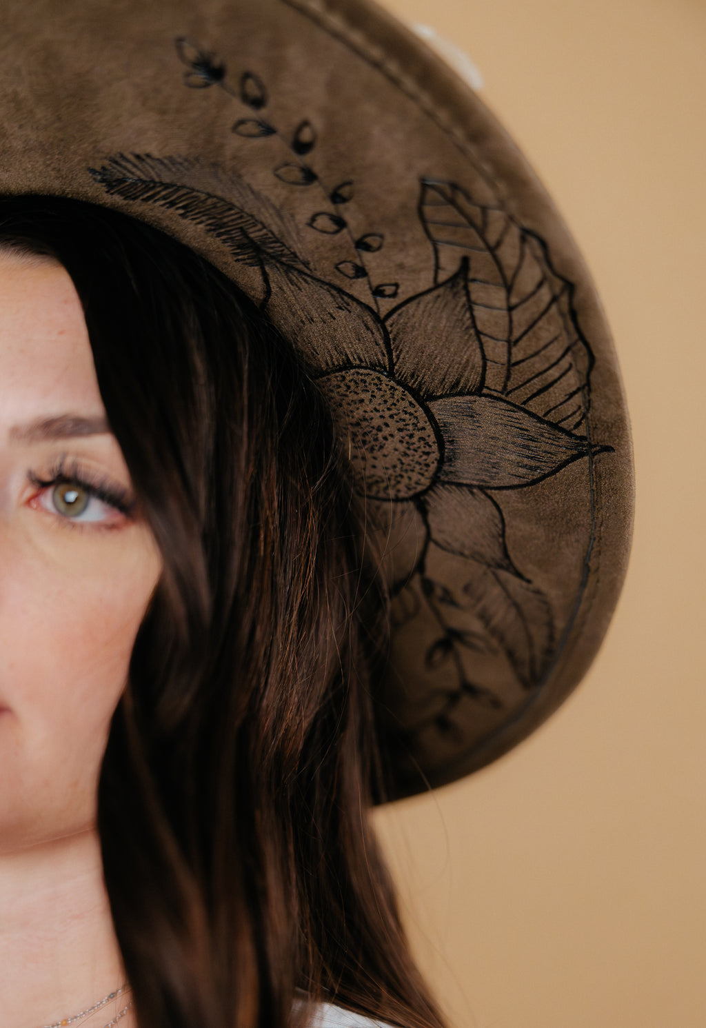 Suede Meadow Flat Brim